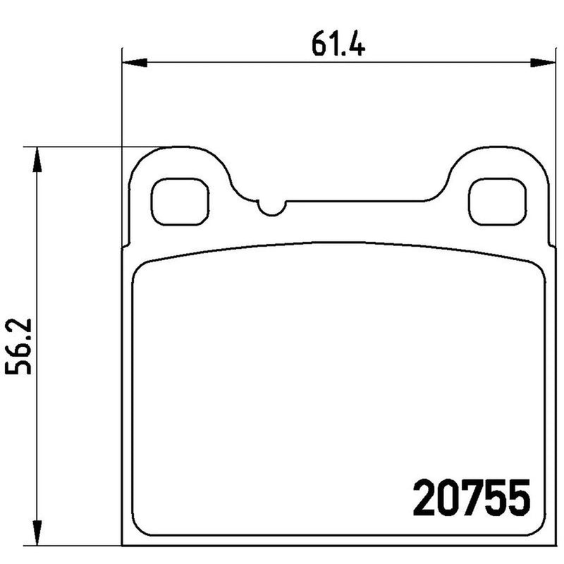 Brembo 4 x Rear Brake Pad Set fits Volvo 240 1974-1993 2.0 2.1 2.3 2.4 2.7 2.8