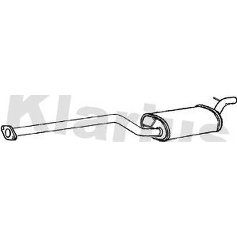 Klarius Box With Centre Pipe Centre fits Ford C-Max 2007-2010 1.8