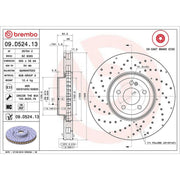 Brembo Front Steel Brake Disc Hub & Rear Steel Brake Disc fits Mercedes-Benz Glc