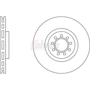Fahren 2 x Vented Front Brake Discs FBD6515-x2