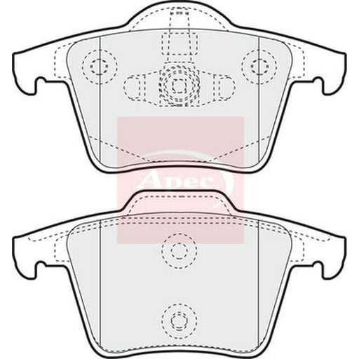 Apec Front & Rear Pads fits Volvo XC90 I 2002-2014 2.5 3.2