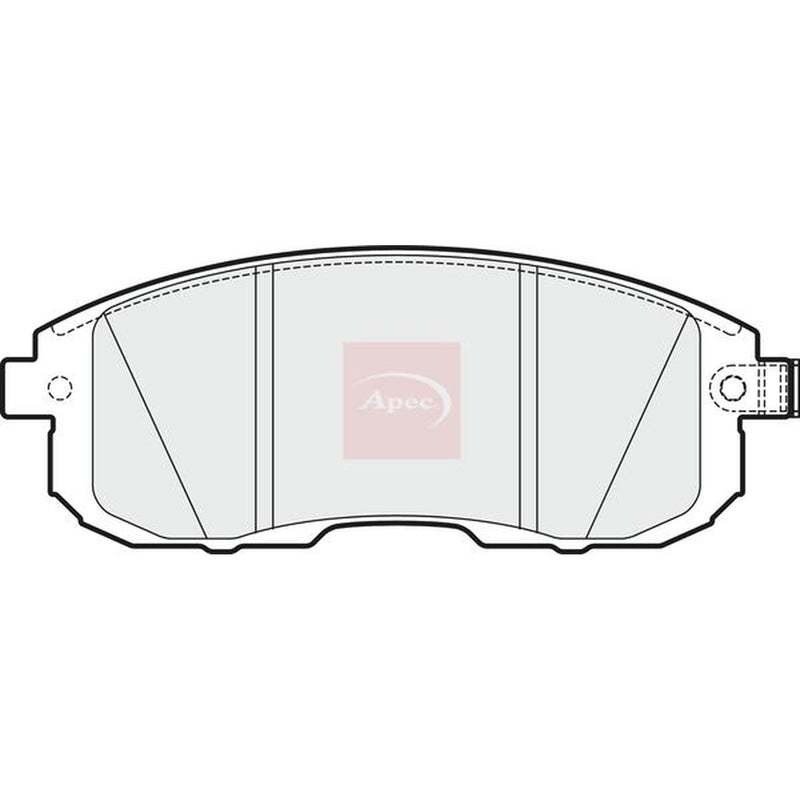 Apec Front Vented & Rear Vented Brake Discs & Pads fits Nissan Tiida 2013 on 1.6