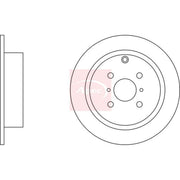 Apec Front & Rear Brake Discs & Pads fits Toyota Corolla Verso 2001-2004 1.6
