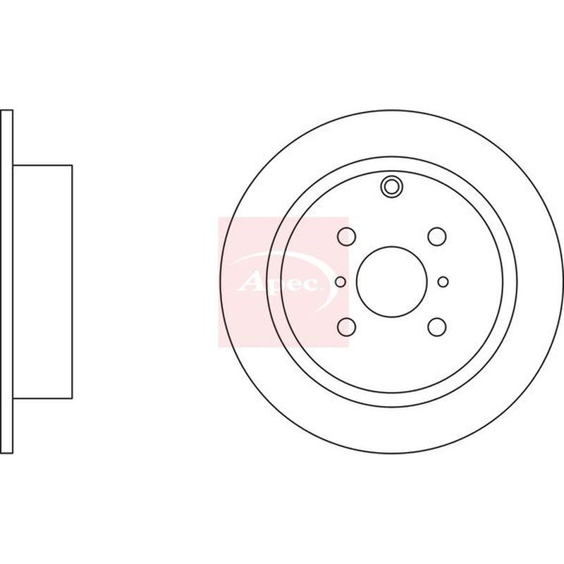 Apec Front & Rear Brake Discs & Pads fits Toyota Corolla Verso 2001-2004 1.6