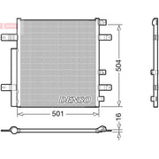 Denso Air Conditioning Condenser DCN99054