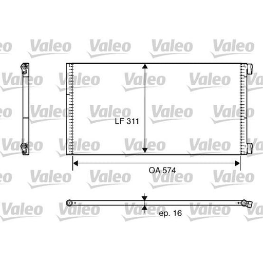 Valeo Air Conditioning Condenser 817684