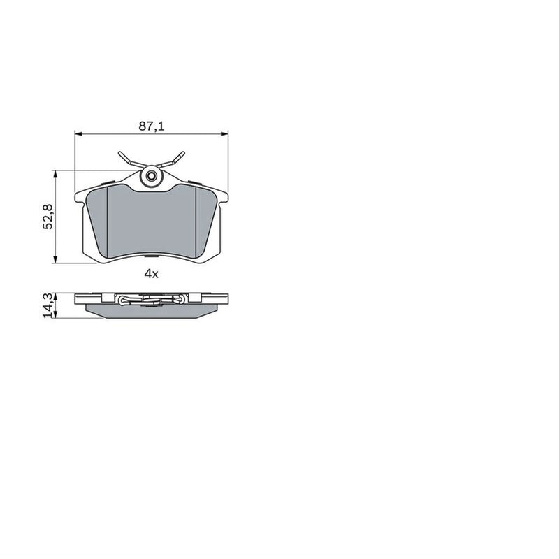 Bosch Front & Rear Pads fits Renault Espace 1998-2002 2.0