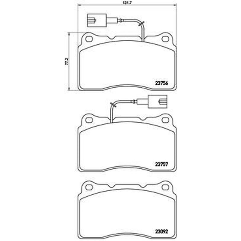 Brembo Front & Rear Pads fits Alfa Romeo Giulietta 2010-2020 1.4 1.6 2.0