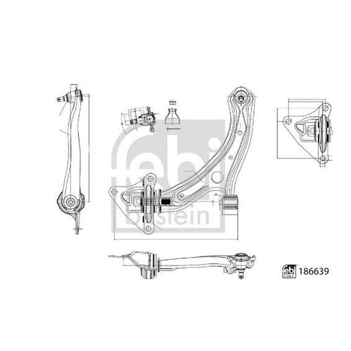 Febi Control/Trailing Arm Front Left 186639