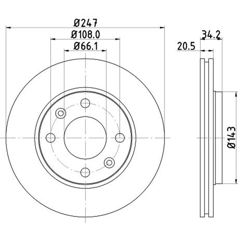 Mintex Front Brake Discs & Pads fits Citroën Zx 1991-1999 1.6 1.8 1.9 2.0