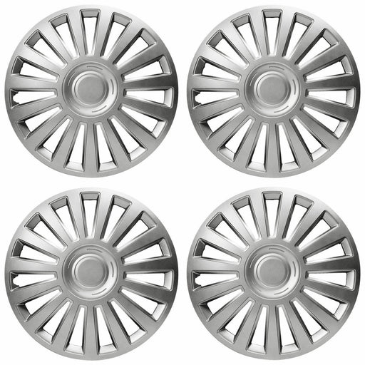 15" Lux Multi-Spoke Wheel Trims Hub Caps Covers Protectors Set of 4 ABS Plastic Versaco  - Dynamic Drive