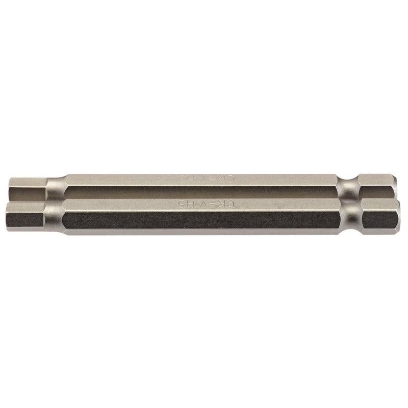 Draper Hexagonal Insert Bit, 5mm, 1/4" Hex, 75mm Long (Pack of 2) 64322 Draper - Dynamic Drive