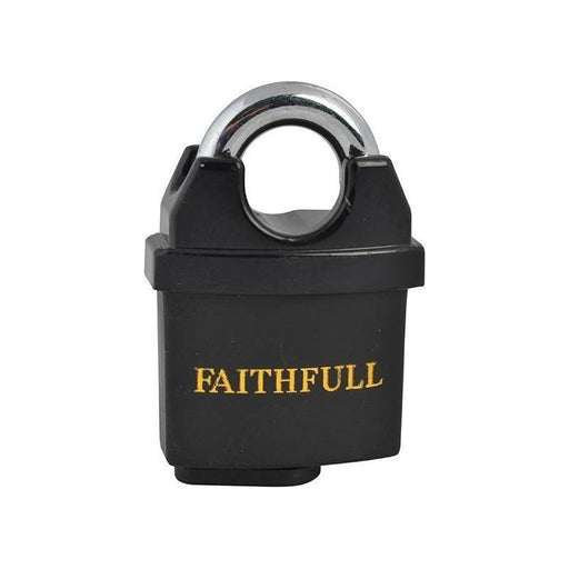 Faithfull PVC Coated Brass Padlock 50mm Faithfull - NN4 Online