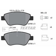 Textar Front Brake Pad Set 2370502