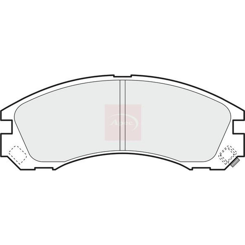 Apec Front Brake Pad Set fits Citroën C-Crosser 2007-2012 2.2 2.4