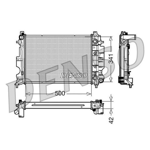 Denso Engine Radiator fits Saab 9-3 1998-2003 2.0 2.3