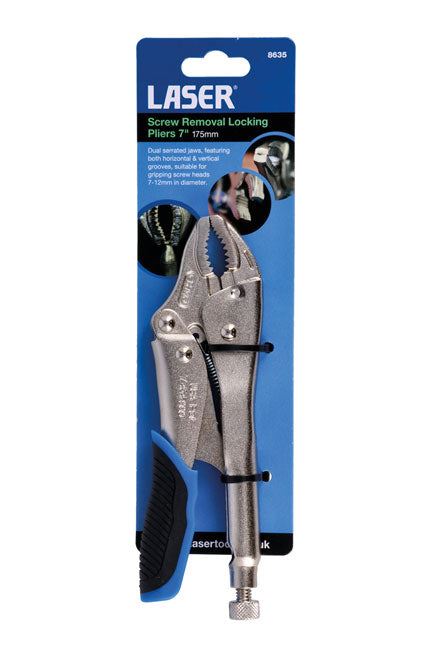 Laser Screw Removal Locking Pliers 7" - 8635 Laser - Dynamic Drive