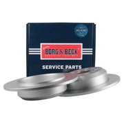 Borg & Beck 2 x Solid Rear Brake Discs BBD5677