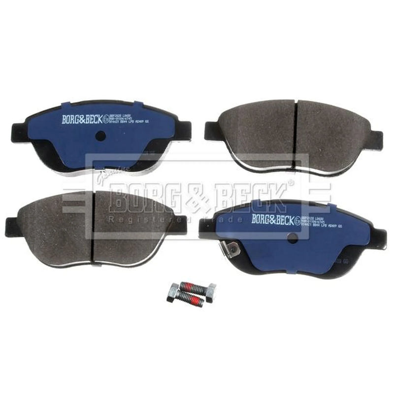 Borg & Beck Front Brake Vented Discs & Pads fits Fiat 500L 2014 on 1.3