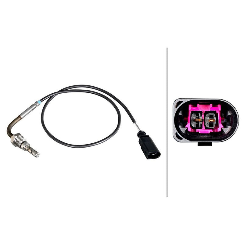 Hella Exhaust Gas Temperature Sensor before exhaust turbocharger fits Audi A8 D4