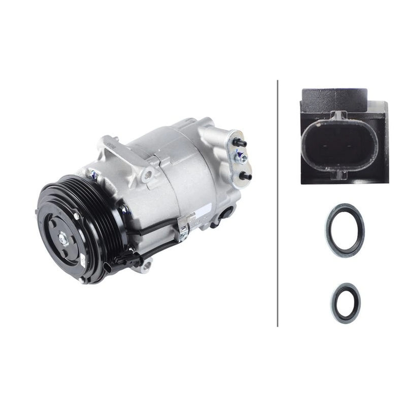 Hella Air Conditioning Compressor fits Chevrolet Cruze 2010 on 1.4