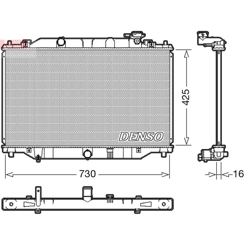Denso Engine Radiator fits Mazda CX-5 2011-2017 2.0 2.5