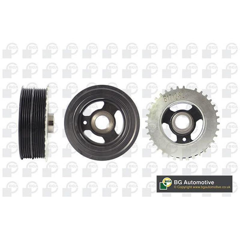 BGA Crank Shaft Belt Pulley fits Ford C-Max 2007-2010 1.8 2.0