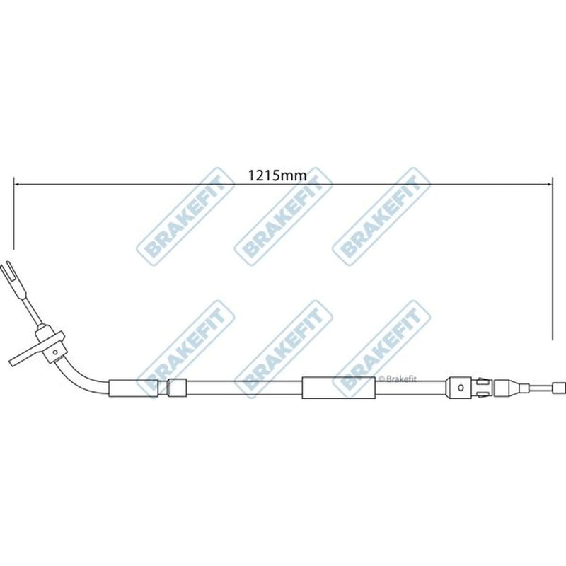 Apec Handbrake Cable Right Rear BBC3549