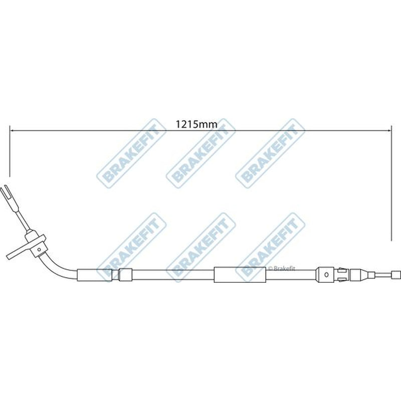 Apec Handbrake Cable Right Rear fits Mercedes-Benz A-Class 2004-2012
