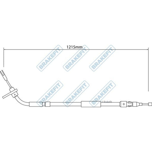 Apec Handbrake Cable Right Rear fits Mercedes-Benz A-Class 2004-2012