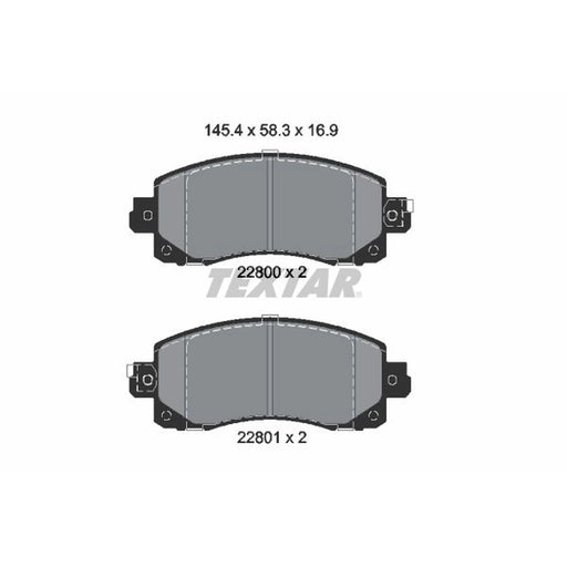 Textar Front Brake Pad Set 2280001