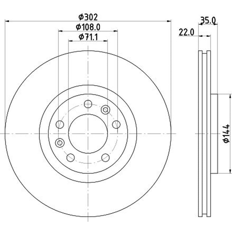 Mintex Rear Brake Discs & Pads fits Citroën C6 2005-2012 2.2 2.7 3.0