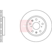Apec 2 x Vented Brake Discs fits Suzuki Swift III 2005-2015 1.3 1.6