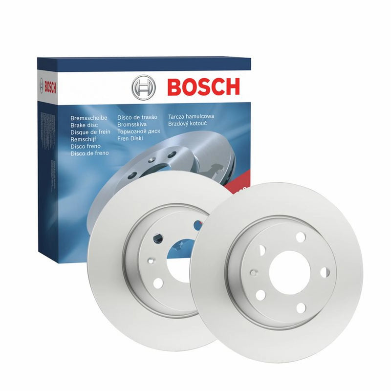 Bosch 2 x Solid Rear Brake Discs 0986479465-x2