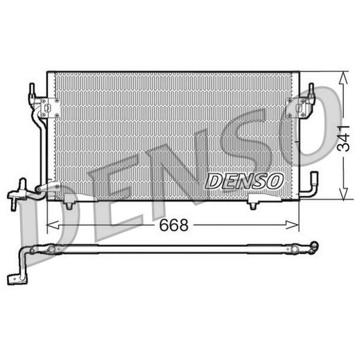 Denso Air Conditioning Condenser fits Citroën Berlingo 1996-2005 1.8 1.9 2.0
