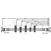 Borg & Beck Brake Hydraulic Hose Line Front Right BBH7537