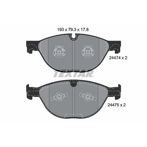 Textar Front Brake Pad Set 2447401