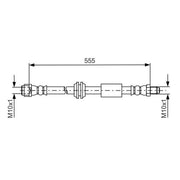 Bosch Brake Hydraulic Hose Line Front fits Mercedes-Benz R-Class 2005-2014