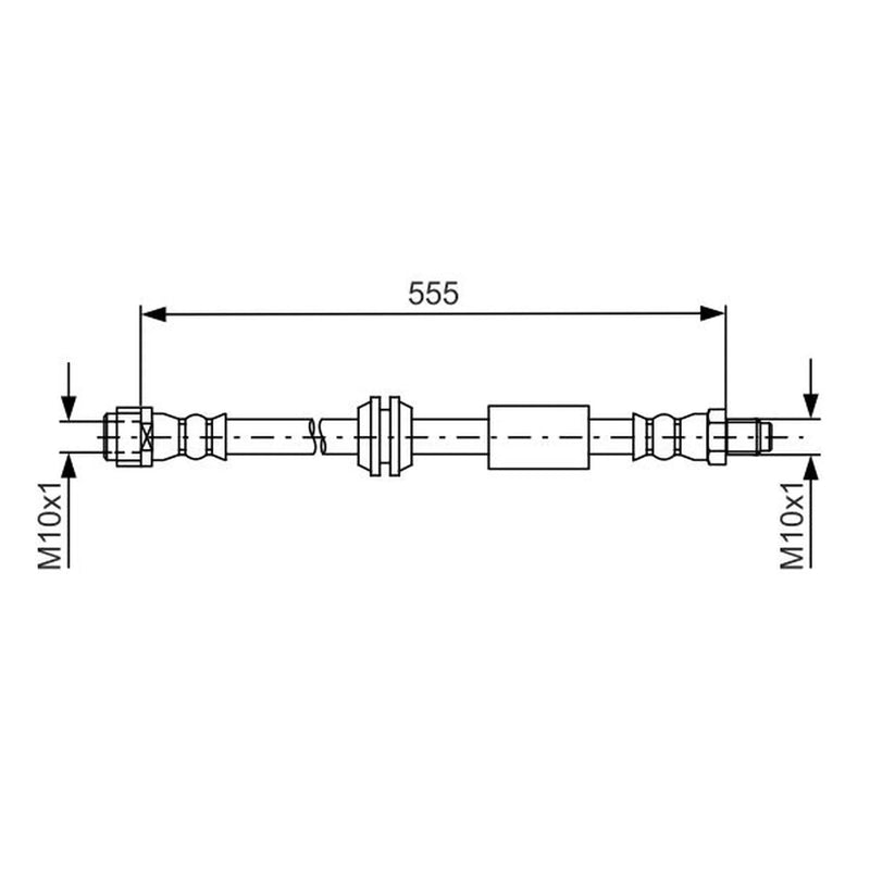 Bosch Brake Hydraulic Hose Line Front fits Mercedes-Benz R-Class 2005-2014
