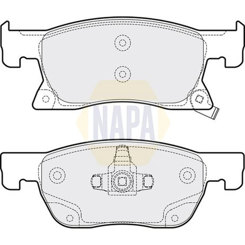 NAPA Front Brake Pad Set fits Opel Astra K 2015-2021 1.0 1.2 1.4 1.5 1.6