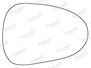 Summit Stick-On Standard Mirror Glass fits Seat Ibiza Exeo 08 on RHS Summit - Bars 4 Cars