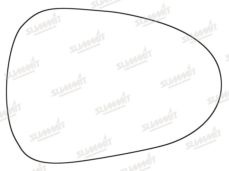 Summit Stick-On Standard Mirror Glass fits Seat Ibiza Exeo 08 on RHS Summit - Bars 4 Cars