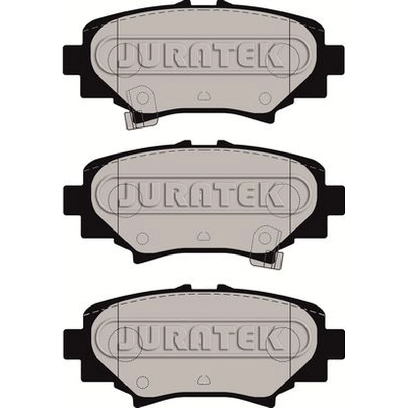 Juratek Rear Brake Solid Discs & Pads fits Mazda 3 2013-2019 1.5 1.6 2.0 2.2