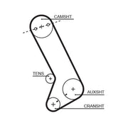 Gates Timing Belt Cambelt 126 Teeth T132