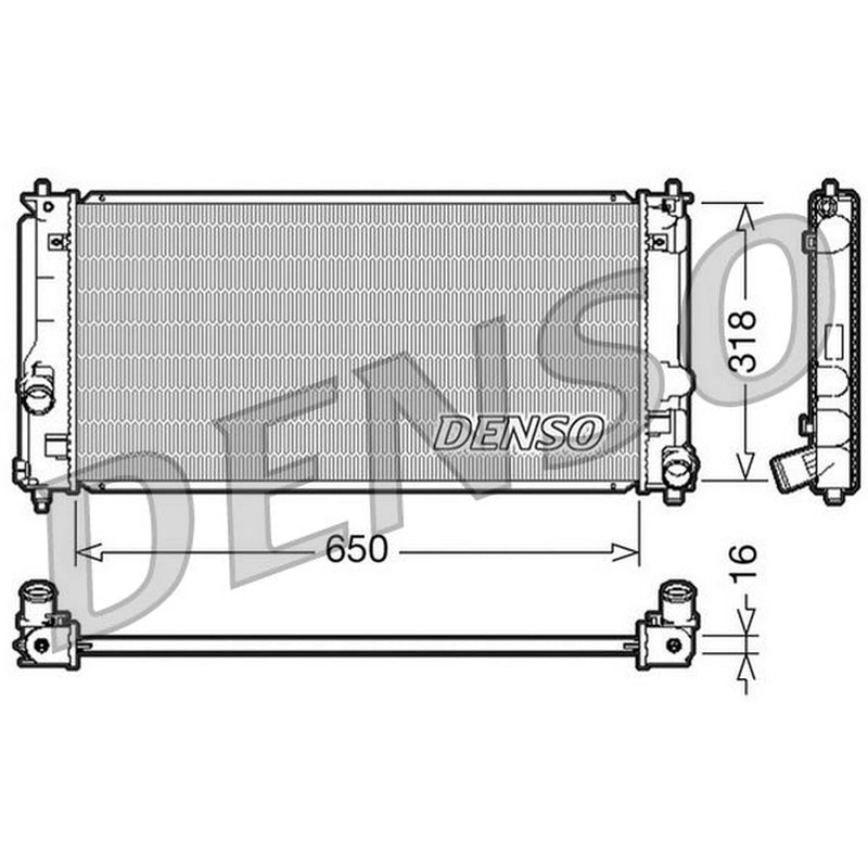 Denso Engine Radiator fits Toyota Celica 1999-2005 1.8