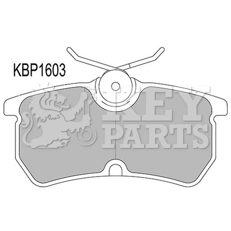 Key Parts Front & Rear Pads fits Ford Fiesta VI 2013-2017 1.6