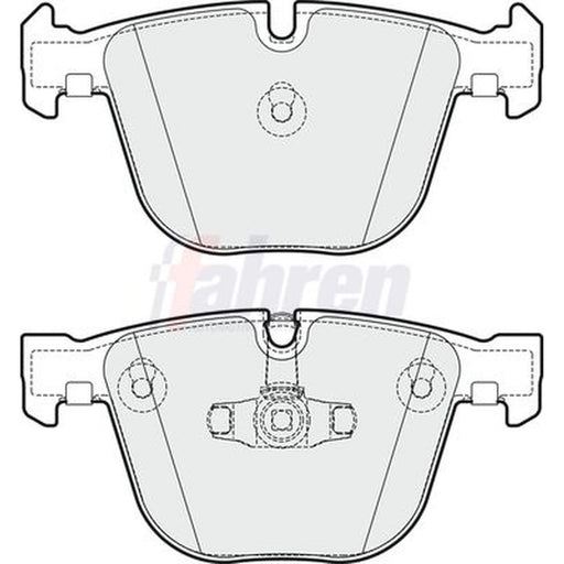 Fahren Rear Brake Pad Set FBP3817