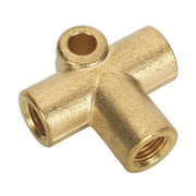 Sealey Brake Tube Connector 3/8"UNF x 24tpi 3-Way BC38243WAY Sealey - Dynamic Drive