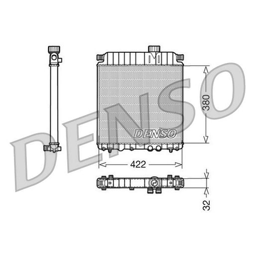 Denso Engine Radiator fits Citroën Berlingo / Berlingo First 1998-2005