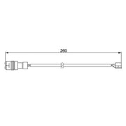 Bosch Brake Pad Wear Sensor Front fits Porsche 944 1981-1990 2.5 2.7